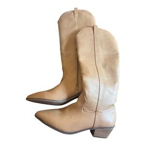 Size 11 Tan Leather Women's Boots NWOT